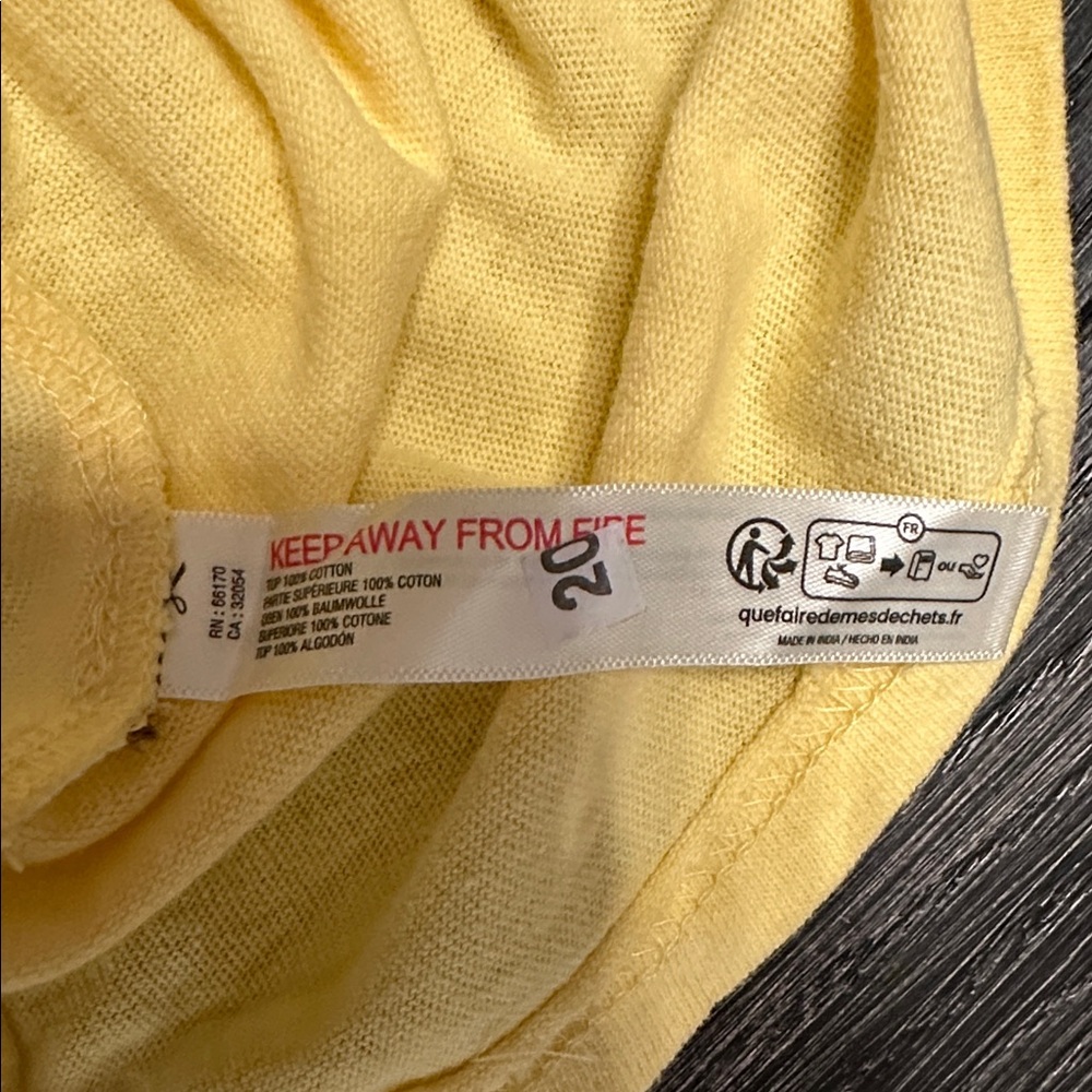 Free People Allegra Banana Yellow Halter Tie Front Flowy Top, Medium - Picture 12 of 13